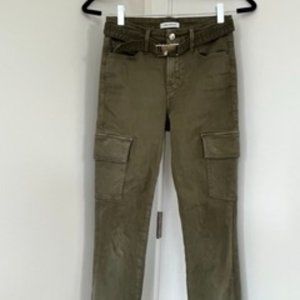 Good American Khaki Cargo Pants